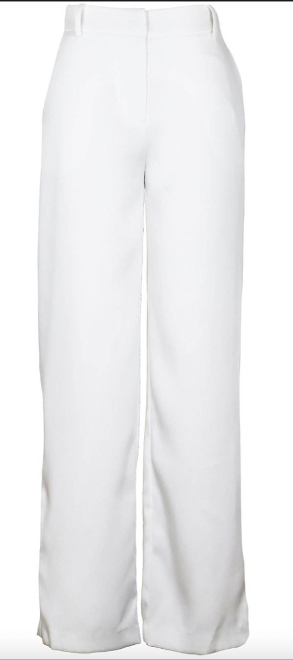 White Trouser Pants by Lucy Paris