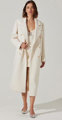 Cream Peacoat by ASTR the Label