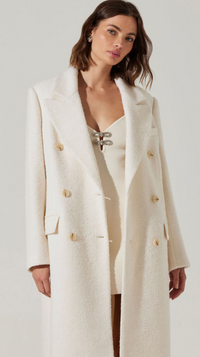 Cream Peacoat by ASTR the Label