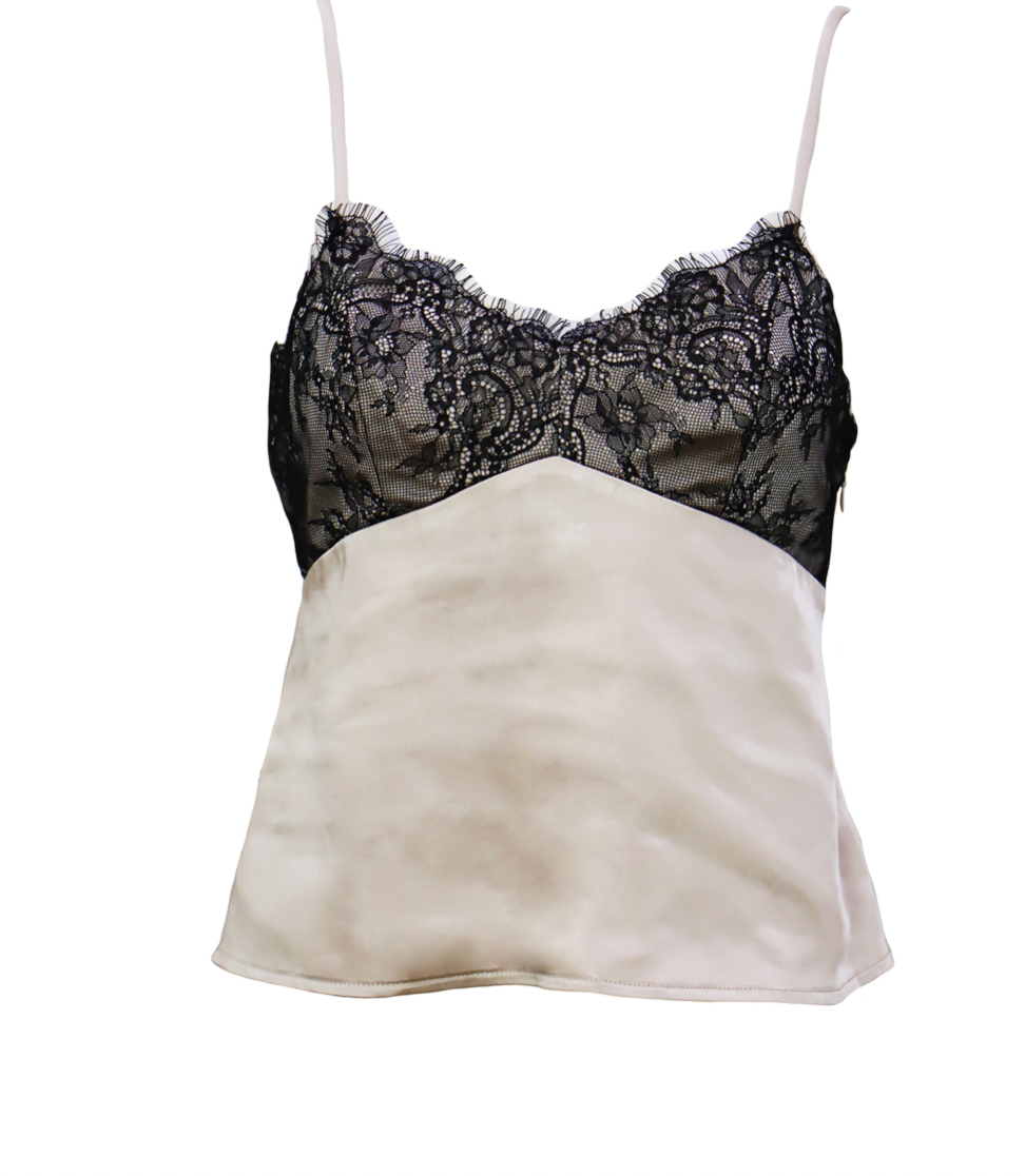 Lace Satin Top by Lucy Paris