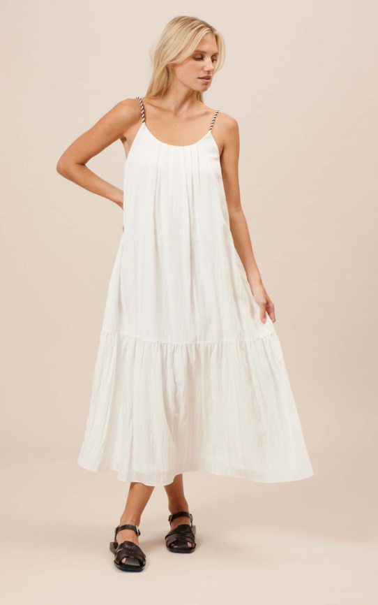 White Flowy Dress by Lucy Paris