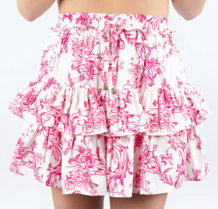 Pink Patterened Skirt by Meet Me in Santorini