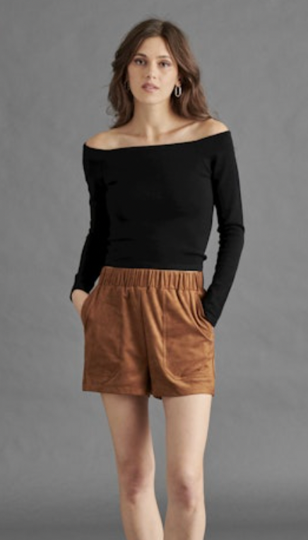 Ressi Sweater Top in Black by Steve Madden