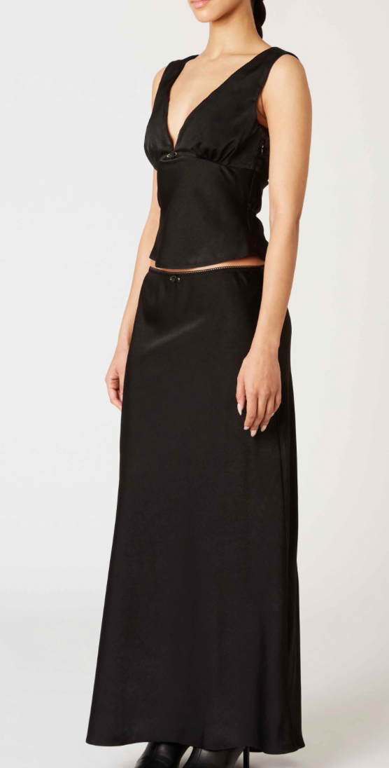 Satin Maxi Skirt by NIA