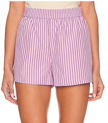 Cara Pink Striped Shorts by Steve Madden
