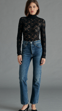 Lace Bodysuit in Black or White by Steve Madden