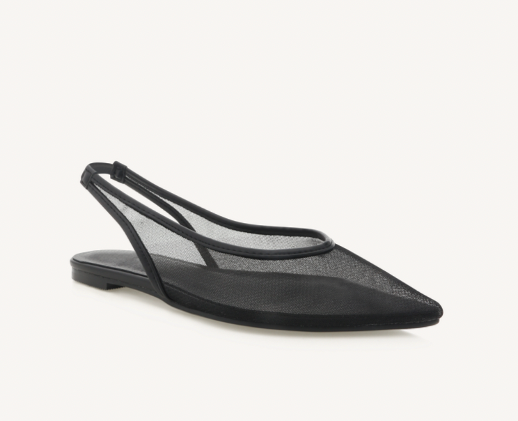 Mesh Slide Sandal in Black by Billini