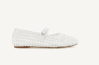 Giita White Mesh Woven Sandal By Billini