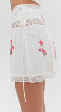 Jolene Mini Skirt by For Love and Lemons