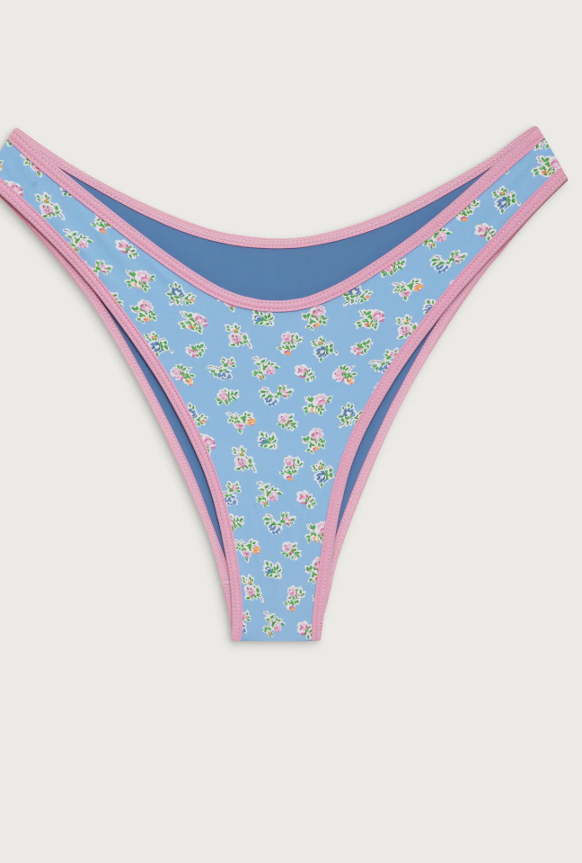 The Blue Floral Swimwear Set by Frankies Bikinis