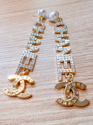 Repurposed Chanel Dangle Earring