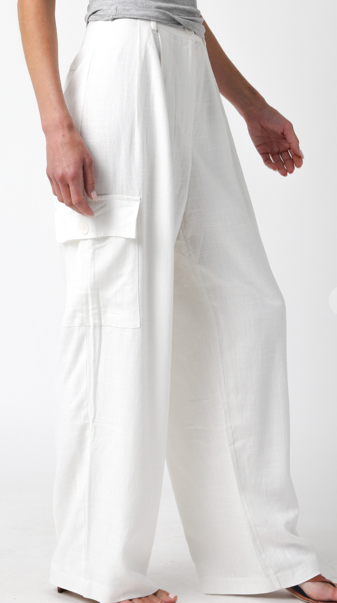 White Linen Pants
