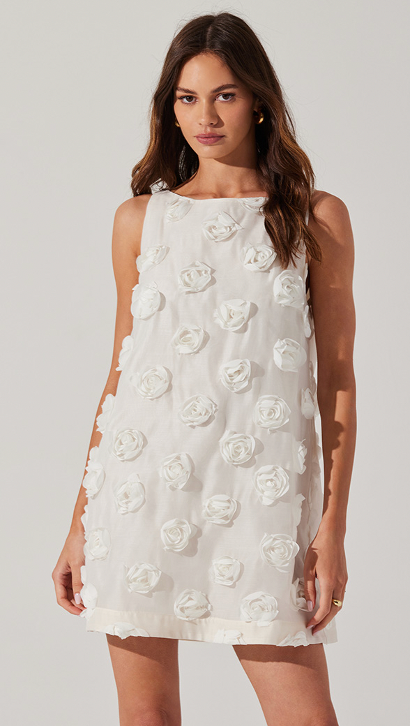 Floria White Mini Dress by Astr The Label