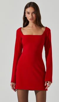 Calanthe Red Mini Dress by Astr the Label