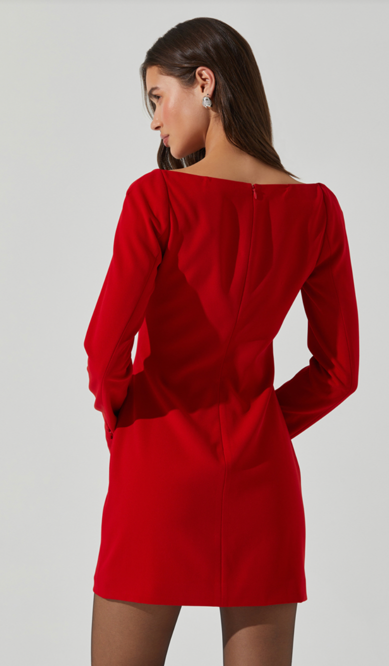 Calanthe Red Mini Dress by Astr the Label