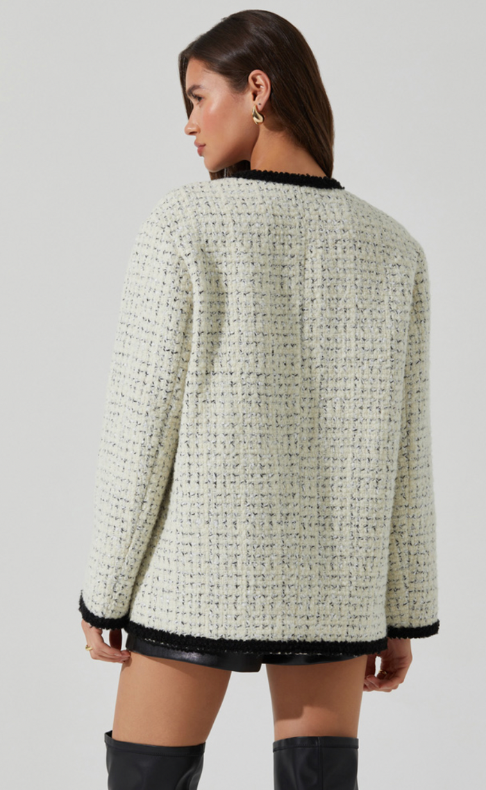 Editha Tweed Cardigan Coat and Astr the Label