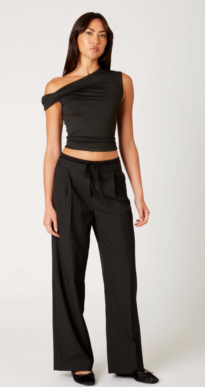 Fraise Black Off the Shoulder Top by NIA