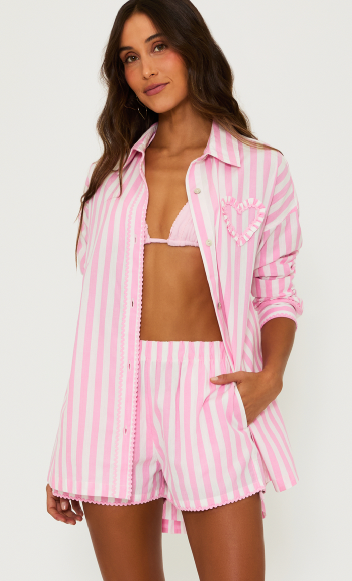 Cassidy Striped Button Down by Beach Riot