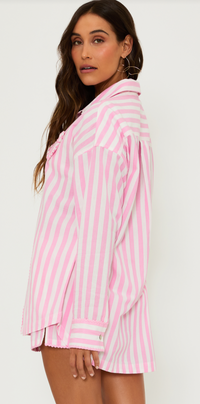 Cassidy Striped Button Down by Beach Riot