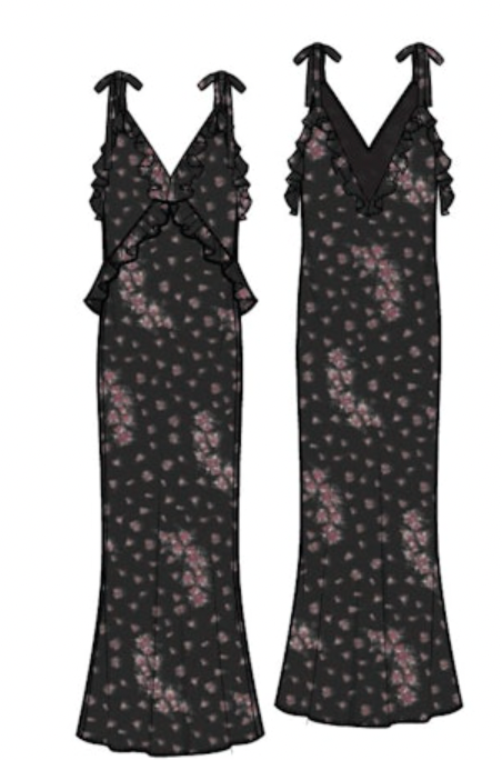 Steve Madden Maxi Dress in Black Floral