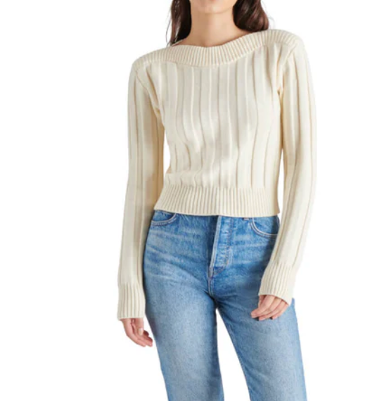 Cream Sweater by Steve Madden