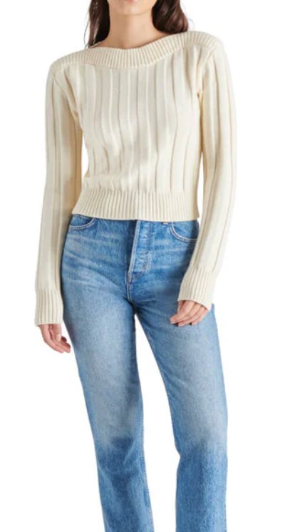 Cream Sweater by Steve Madden