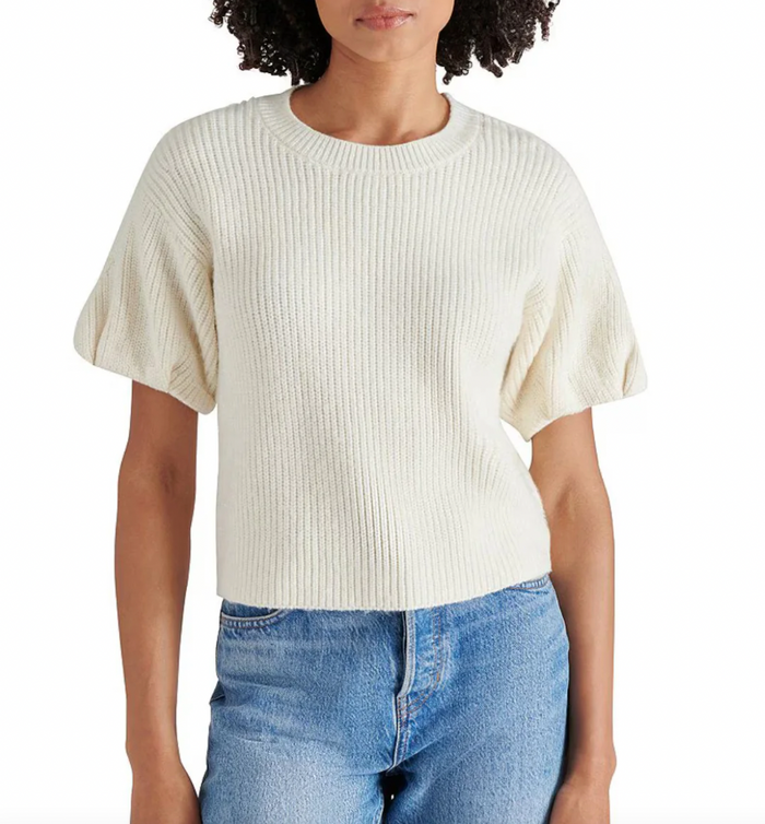 Jadey Sweater Top by Steve Madden