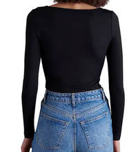 Black Long Sleeve Bodysuit by Steve Madden