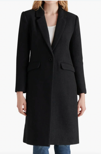 Black Peacoat Jacket by Steve Madden