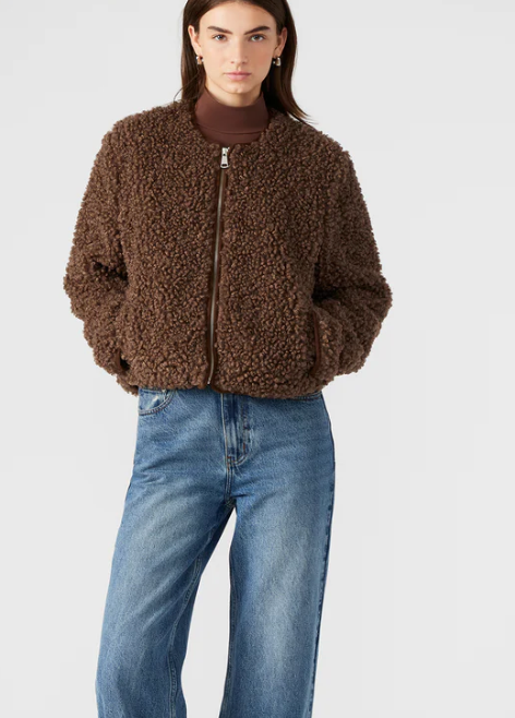 Teddy Jacket in Brown by Steve Madden