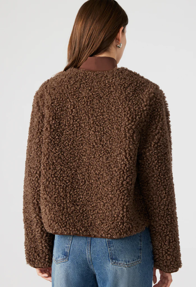 Teddy Jacket in Brown by Steve Madden