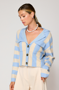 Bradley Striped Cardigan by Line and Dot