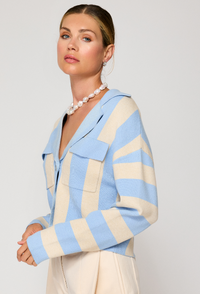 Bradley Striped Cardigan by Line and Dot