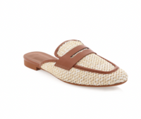 Raffia Loafer Mule by Billini