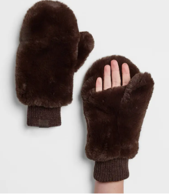 Faux Fur Mitten Gloves