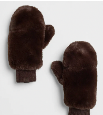 Faux Fur Mitten Gloves