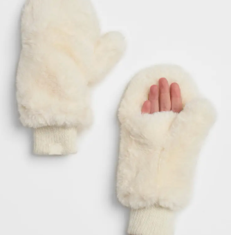 Faux Fur Mitten Gloves