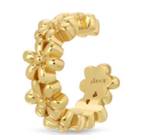 Flower Ear Cuff by Jurate