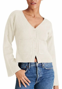 Cream Sweater Cardigan by Steve Madden