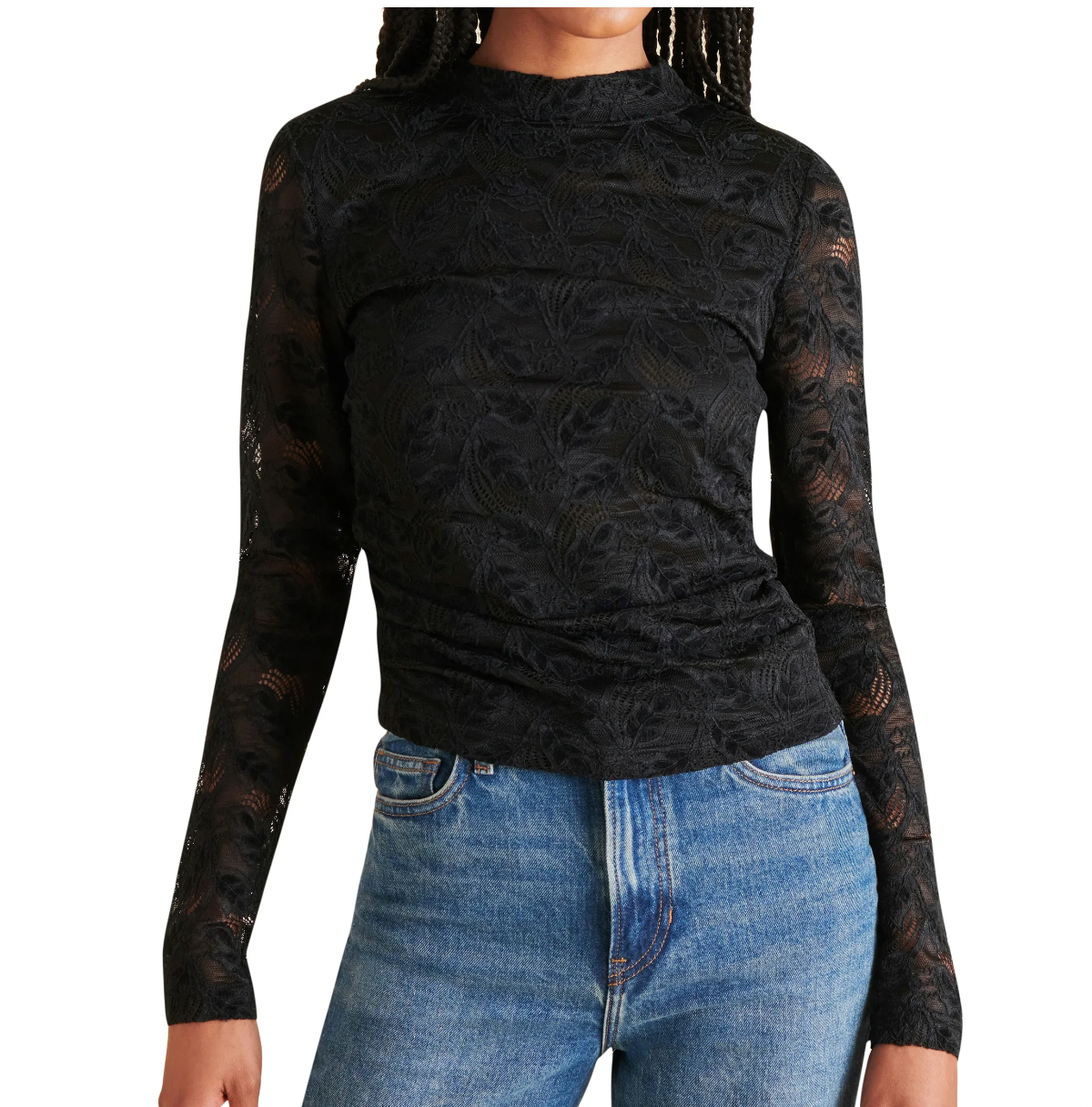 Cherie Black Lace Top by Steve Madden