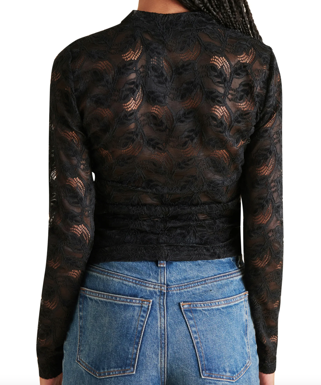 Cherie Black Lace Top by Steve Madden