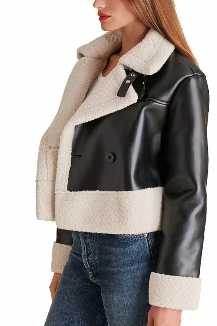 Athen Jacket in Black by Steve Madden