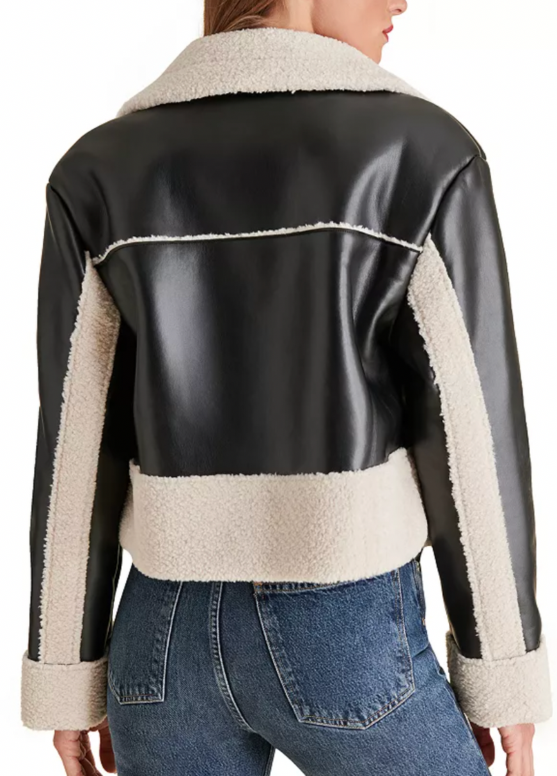 Athen Jacket in Black by Steve Madden