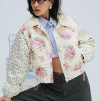 Marlee Cropped Puffer Coat by For Love and Lemons