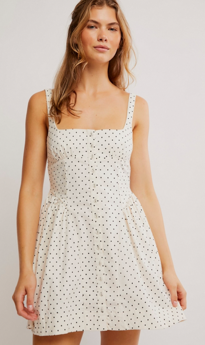 Polka Dot Mini Dress by Free People