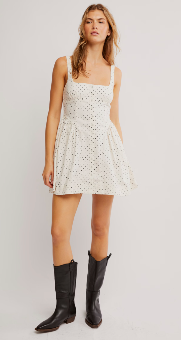 Polka Dot Mini Dress by Free People