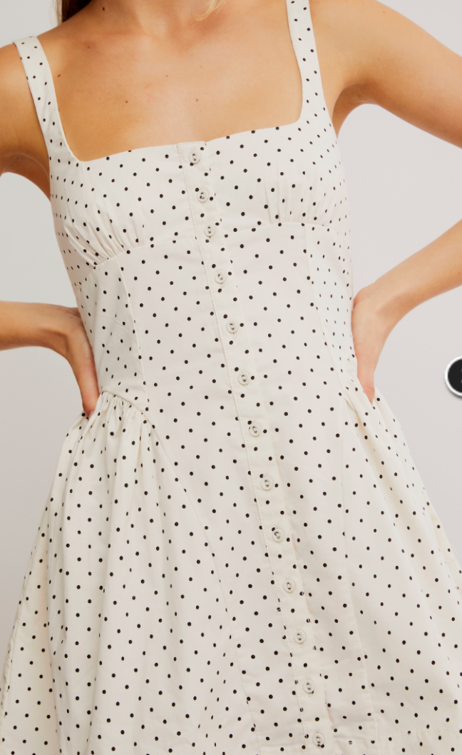 Polka Dot Mini Dress by Free People