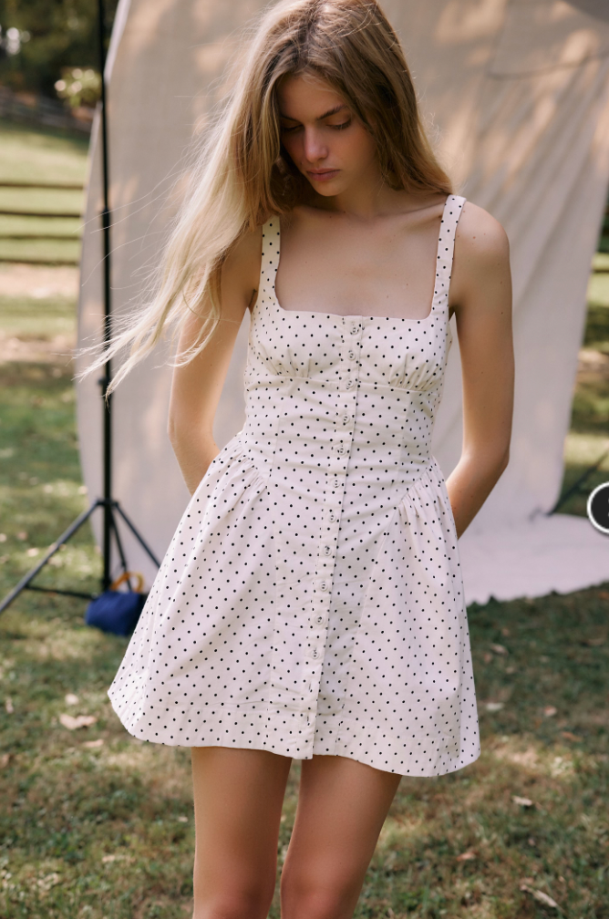 Polka Dot Mini Dress by Free People