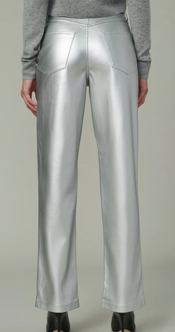 The Margot Silver Vegan Leather Pant by Joes Jeans