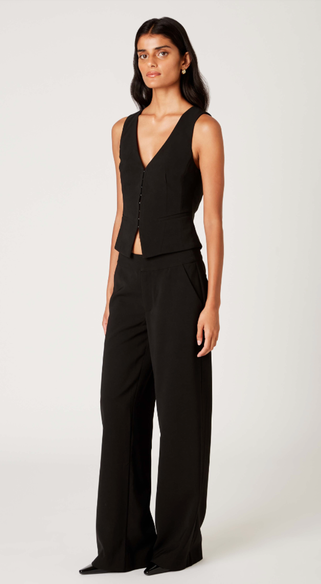 Trouser Pant in black or ivory by NIA